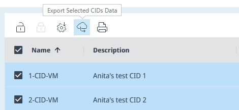 Export CID Data